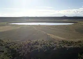 Le cratère du volcan sur l’Altiplano.