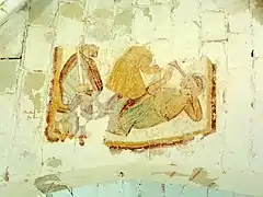 Fresque sur la voûte de la croisée du transept.