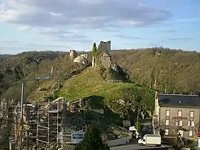 Le château de Crozant en 2008.