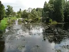 La rivière Creuse en direction de Lurais en 2011.