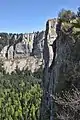 Vue de la falaise.