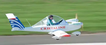 Le Cri-Cri, petit avion électrique.