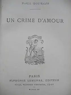 Image illustrative de l’article Un crime d'amour