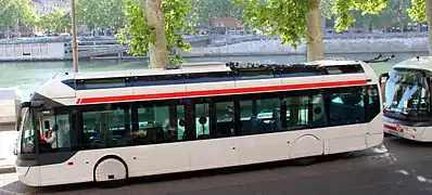 Cristalis ETB 12 de la ligne C14 de trolleybus de Lyon