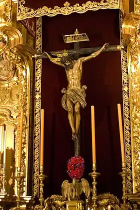 Le retable du Christ de l'Amour par Juan de Mesa.
