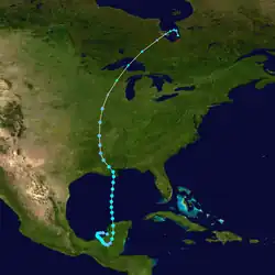 Trajectoire de Cristobal.