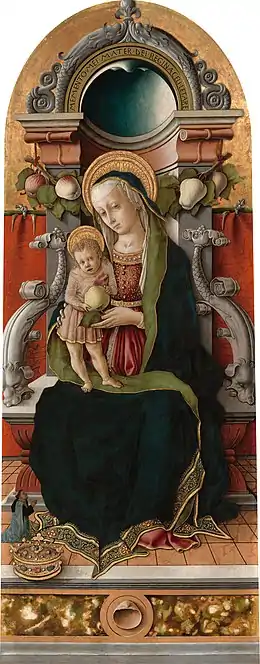 Vierge à l'Enfant trônant de Carlo Crivelli