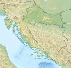 Voir sur la carte topographique de Croatie