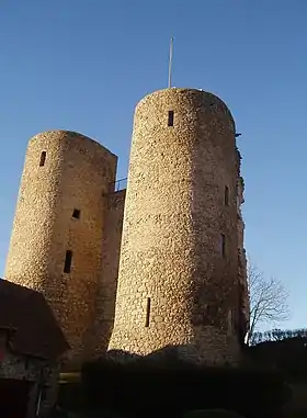 Tours du Château des Comtes d'Auvergne, à Crocq