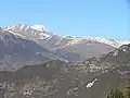 Vue du mont Blanc depuis la croix de Feissons.