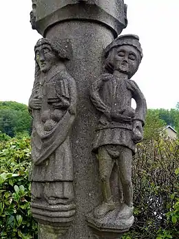 Détail croix-calvaire de Blanzey-Haut.