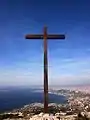 Croix au sommet du massif de Marseilleveyre