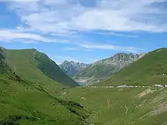 vue vers le sud-ouest à proximité du col.