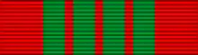 ruban rouge et vert de la Croix de Guerre