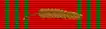 Croix de Guerre 1940-1945 with palm (Belgium) - ribbon bar