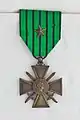 Croix de guerre de Vichy avec étoile de bronze correspondant à une citation à l'ordre de l'armée.