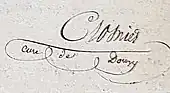 signature d'Augustin Crosnier