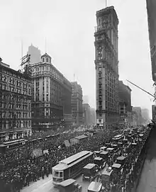 One Times Square en 1919.