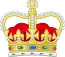 La couronne de Saint-Édouard est le dessin actuellement utilisé sur les armoiries royales.