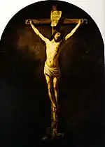 Le Christ en croix de Rembrandt.