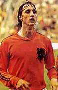 Johan Cruyff sous le maillot des Pays-Bas.