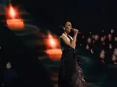 Description de l'image Csézy, Hungary, Eurovision 2008, 2nd semifinal.jpg.