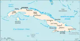 carte : Géographie de Cuba