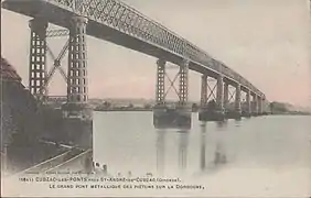 Carte postale du pont Gustave-Eiffel.