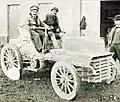 Cuchelet, vainqueur de la Coupe Provinciale du Meeting de Salon, en 1900 sur Peugeot.