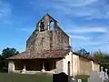 L'église Saint-Laurent d'Artiguevieille (oct. 2012).