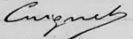 Signature de Louis Cuignet