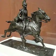 Cuirassier sabre au clair (vers 1872), bronze, Art Institute of Chicago.