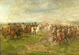 Cuirassiers à la bataille de Wagram.