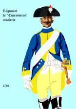 régiment des Cuirassiers du Roi de 1786 à 1791