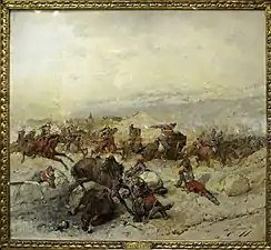 Cuirassiers français chargeant des uhlans prussiens (E. Detaille).