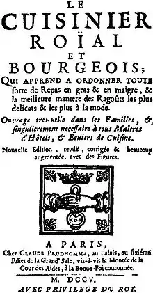 Sous le très long titre figure une illustration carrée. Dans chaque angle : une fleur de lys. Au centre, au-dessus : une couronne. Au milieu : deux mains tiennent un anneau auquel est suspendu un médaillon rond portant les lettres CDS.