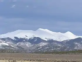 Vue du sommet depuis le sud de San Luis.