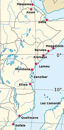 Commerce swahili au 16e siècle