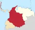 Le département de Cundinamarca de 1819 à 1824.