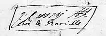 signature de Jean Cuny (prêtre)