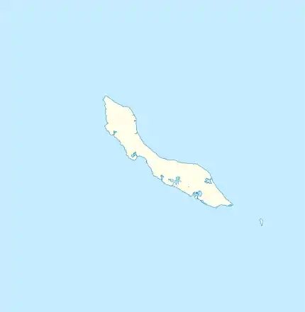 Voir sur la carte topographique du Curaçao