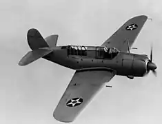 Prototype du Curtiss Helldiver XSB2C-1.