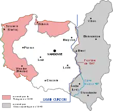 La ligne Curzon et la frontière entre la Pologne et l'URSS de 1945 à 1990