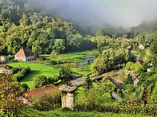 Matin brumeux au Val de Cusance.