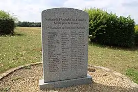 Le monument aux morts du  du 1er bataillonde tirailleurs somalis, réédifié en 2014 et succédant à un monument de 1961.