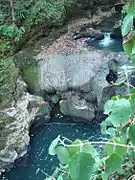 Chutes d'eau qui alimentaient un moulin.