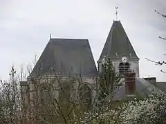 Silhouette de l'église.