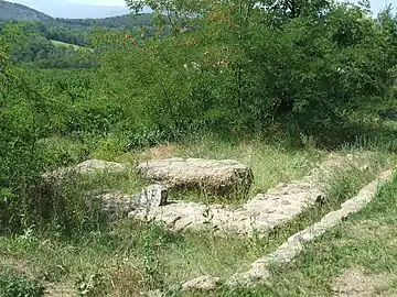 Vestiges de l'ermitage de Pietro Orseolo (chapelle Saint-Pierre), au sud de l'abbaye Saint-Michel de Cuxa