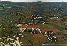 Plaine de Cazelles et Cuxac en 1995.