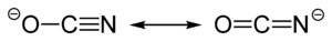 Cyanate ion canonical structures